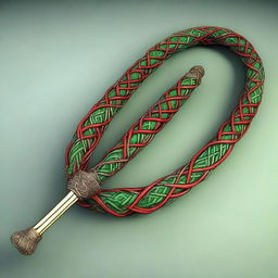 A high-quality 3D render of a Celtic whip