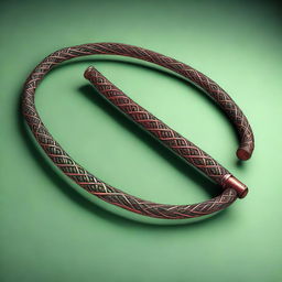 A high-quality 3D render of a Celtic whip