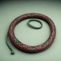 A high-quality 3D render of a Celtic whip