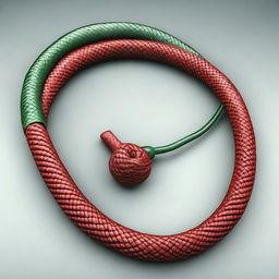 A high-quality 3D render of a whip