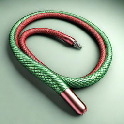 A high-quality 3D render of a whip