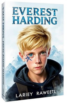 A book cover featuring a 16-year-old boy with striking blonde hair