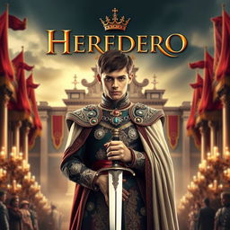 An epic movie poster for a film about monarchy featuring a young prince