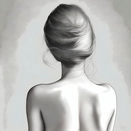 A high-quality digital art image that tastefully portrays the female form