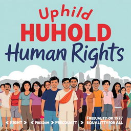 A powerful and inspirational poster about Human Rights as outlined in the 1987 Constitution of the Philippines