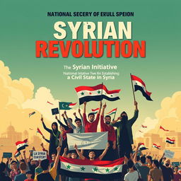 A powerful visual representation of the Syrian revolution focusing on the National Initiative for Establishing a Civil State in Syria