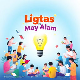 A poster design featuring the theme "Ligtas ang May Alam" (Those who Know are Safe)
