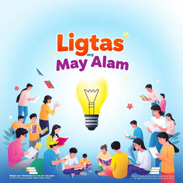 A poster design featuring the theme "Ligtas ang May Alam" (Those who Know are Safe)