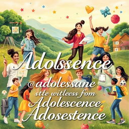 An inspiring and beautiful poster focusing on the value of adolescence