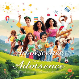 An inspiring and beautiful poster focusing on the value of adolescence