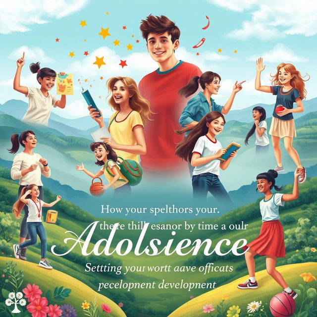 An inspiring and beautiful poster focusing on the value of adolescence