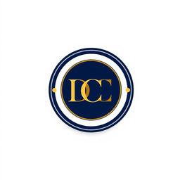 A sleek and modern circular logo design featuring the letters "D C" prominently in the center