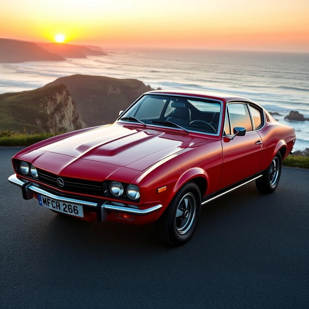 A beautifully detailed image of an Opel Manta B2 400, showcasing its classic sporty design