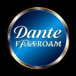 A circular logo featuring the text 'Dante Freeroam' in an elegant and modern font