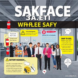 A visually captivating workplace safety poster emphasizing the importance of safety in the workplace
