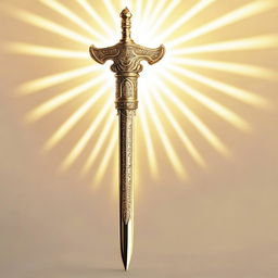 A high-quality digital art image depicting a unique sword stick