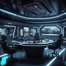 futuristic SWAT commander's office based on https://files.dreamhome.software/files/static/36604