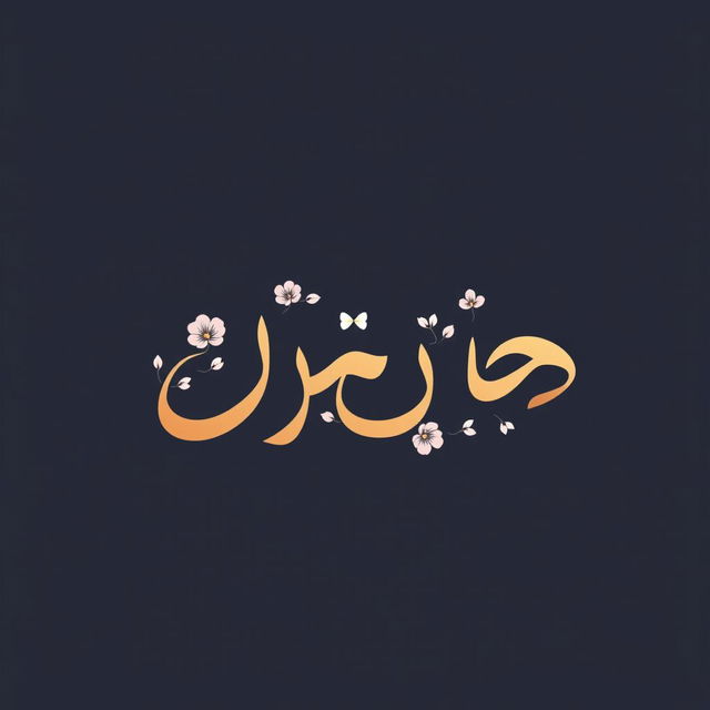 A modern and elegant logo design featuring the word 'لحظه' (meaning 'moment' in Persian) in beautiful, flowing calligraphy