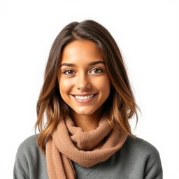 Create a profile picture featuring a subject of your choice (please specify details like age, gender, ethnicity, and attire), isolated with a transparent background