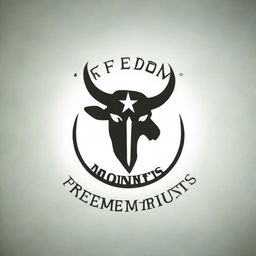 A high-quality digital art image of a logo for a brand called Freedom Mounts