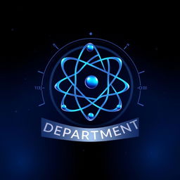 A modern and visually striking emblem for a Physics Department