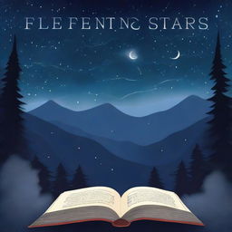 A high-quality digital art image depicts the cover of a book titled 'Fleeting Stars'