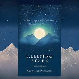 A high-quality digital art image depicts the cover of a book titled 'Fleeting Stars'