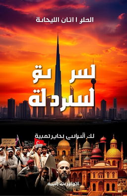 A visually striking book cover for a title named 'أحداث هزت السعودية' (Events that Shocked Saudi Arabia)