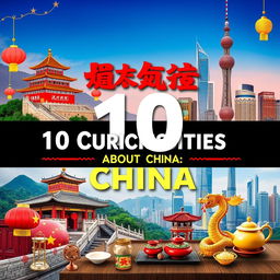 A captivating thumbnail for a video titled '10 Curiosities About China'