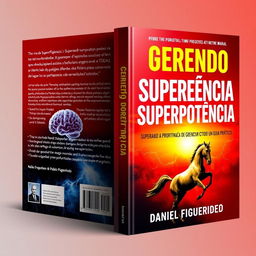 Design a book cover for a self-help and personal development book titled "Gerendo Superpotência! Superando a Procrastinação, Vencendo o Medo e Gerenciando o TDAH: Um Guia Prático"