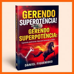 Design a book cover for a self-help and personal development book titled "Gerendo Superpotência! Superando a Procrastinação, Vencendo o Medo e Gerenciando o TDAH: Um Guia Prático"