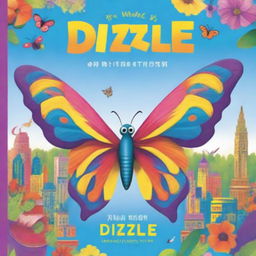 A high-quality illustration cover shows Dizzle, a vibrant butterfly, soaring against a backdrop of iconic global landmarks and diverse animals