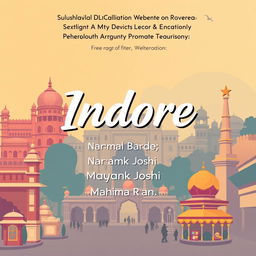 A visually appealing front page design for an Indore tourism website PowerPoint presentation