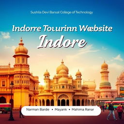 A visually appealing front page design for an Indore tourism website PowerPoint presentation