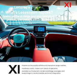A vibrant and engaging campaign visual highlighting the benefits of the electric car model X1