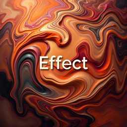 An abstract representation of the concept of 'Effect', featuring swirling colors and dynamic movements that illustrate change and transformation