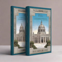 A high-quality digital art showcasing the front and back cover of a book on the history of Christianity