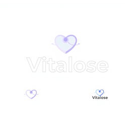 A modern and sleek logo design for a medical supply business named 'Vitalose'