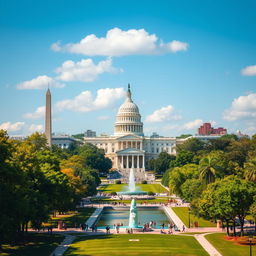 A hyper-realistic depiction of Washington, D