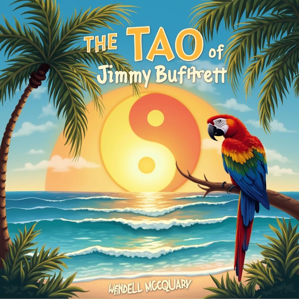 A paperback book cover featuring the title 'The Tao of Jimmy Buffett' at the top in bold, playful lettering, with the author's name 'Wendell McQuary' at the bottom in a complementary font