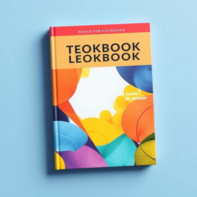 A book cover design for a textbook, featuring a vibrant and engaging layout