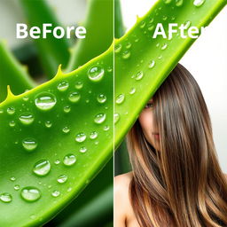 A vibrant image of an aloe vera leaf with water droplets on its surface, showcasing its freshness and vitality