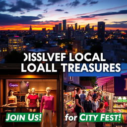 A dynamic promotional video featuring a vibrant and bustling cityscape