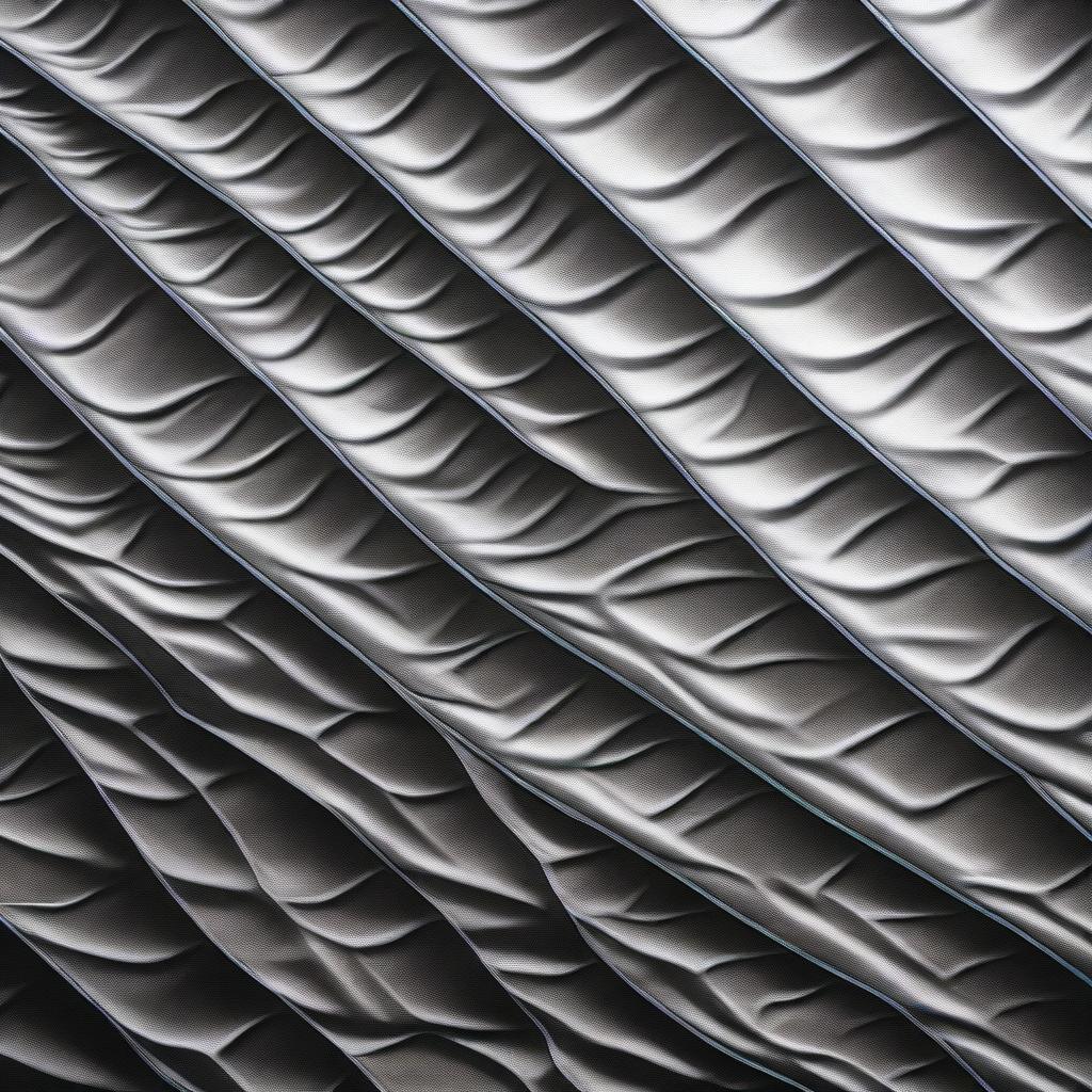 The image features a high-quality, close-up view of a web-like pattern formed by galvanized steel