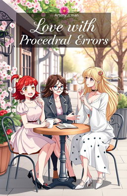 A romantic novel cover titled "Love with Procedural Errors" by "Artemy_s_man"