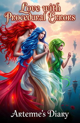 A captivating fantasy book cover for the novel titled 'Love with Procedural Errors' by Artemy_s_man