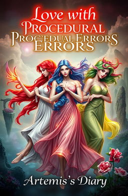 A captivating fantasy book cover for the novel titled 'Love with Procedural Errors' by Artemy_s_man