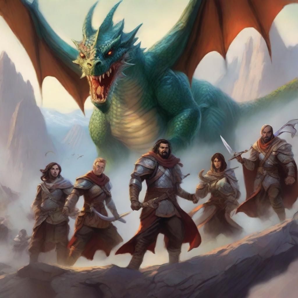 A high-quality digital art poster for a Dungeons & Dragons 5e campaign