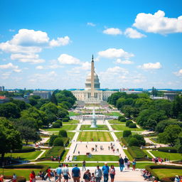 A highly realistic and detailed photograph of Washington D