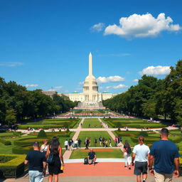 A highly realistic and detailed photograph of Washington D